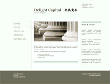 Tablet Screenshot of delightcapital.com